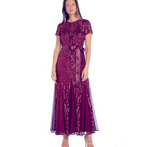 R&M Richards sequin Maxi Dress